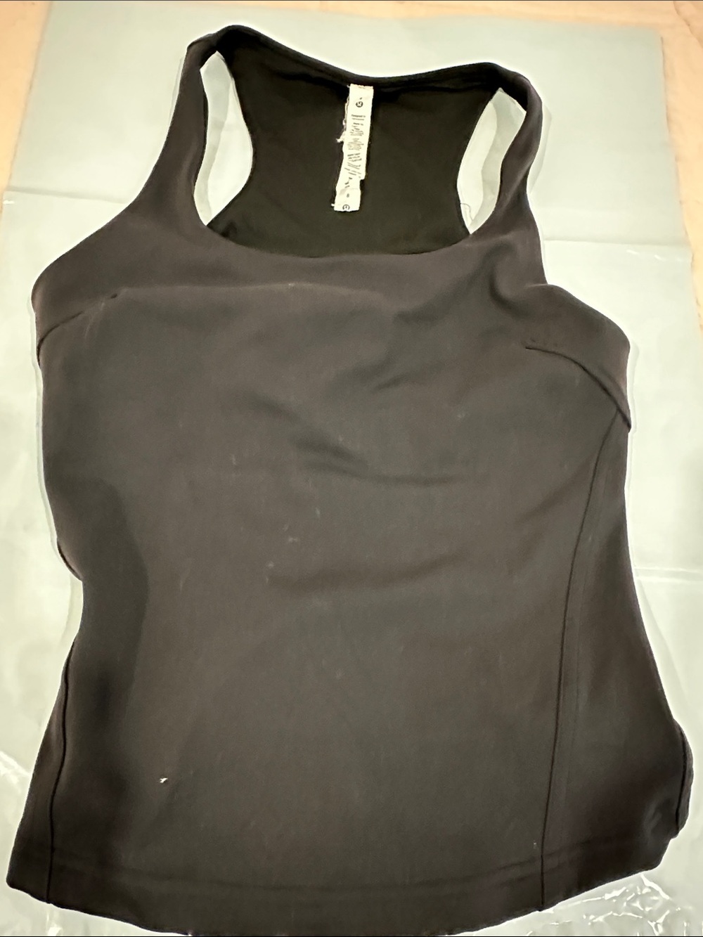 lululemon athletica Black Racerback Tank Top